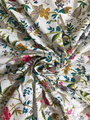 Boho Paradise Flower Cotton Fabric