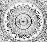 Indian Gray Ombre Mandala Queen Size Doona Duvet Quilt Cover Set – 100% Cotton Bedding with 2 Pillow Covers