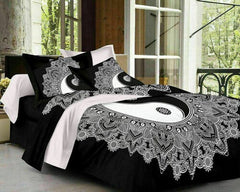 Indian Mandala Quilt Duvet Cover Bedding Set – Cotton Double Size Doona Cover with 2 Pillow Covers