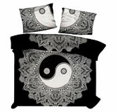 Indian Mandala Quilt Duvet Cover Bedding Set – Cotton Double Size Doona Cover with 2 Pillow Covers