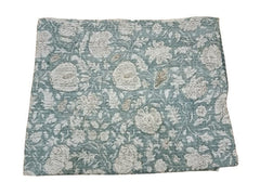 Indian Floral Print Kantha Quilt – Handmade Kantha Blanket & Throw, Multiple Sizes