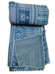 Handmade Indian Cotton Kantha Quilt