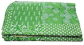 Indian Ethnic Ajrakh Patchwork Kantha Quilt – Hand Block Print Queen Size 100% Cotton