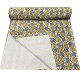 Boho Kantha Quilt – Queen Cotton Throw
