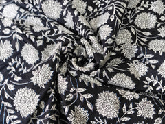 Indian Floral Print Boho Fabric – 100% Cotton by 5 Yard for Curtains & Dresses