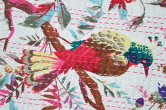 White Bird Kantha Quilt