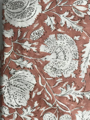 Blue Hand Block Cotton Fabric