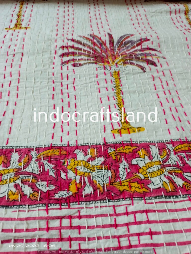 Boho Kantha Quilt