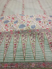 Bohemian Handmade Kantha Cotton Quilt