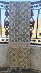 Indian Hand Block Printed Floor Rug – Handmade Cotton Dhurrie Rug, Aztec Area Rug