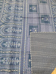 Handmade Indian Cotton Kantha Quilt