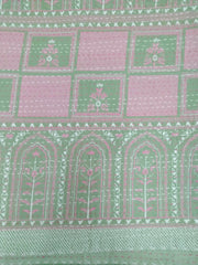 Floral Boho Cotton Kantha Bedcover