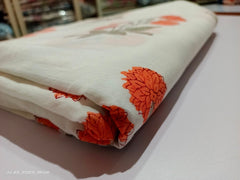 Boho Flower Cotton Fabric