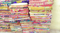 Wholesale Lot of Indian Vintage Kantha Quilts – Handmade Reversible Cotton Throws & Bedspreads