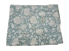 Indian Floral Print Kantha Quilt – Handmade Kantha Blanket & Throw, Multiple Sizes