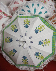 Handmade Indian Cotton Parasol – Decorative Floral Umbrella for Party, Garden & Wedding Decor (Lots of Pcs)