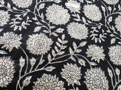Indian Floral Print Boho Fabric – 100% Cotton by 5 Yard for Curtains & Dresses
