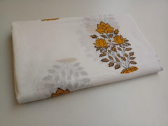 Indian Hand Block Floral Print Boho Fabric – 100% Cotton by 5 Yards for Curtains & Dressmaking