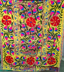 High-Quality Indian Sujani Quilt – Handmade Cotton Throw with Beautiful Sujani Work
